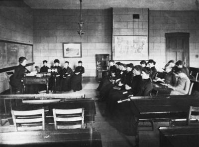 The study hall at Buffalo Female Academy